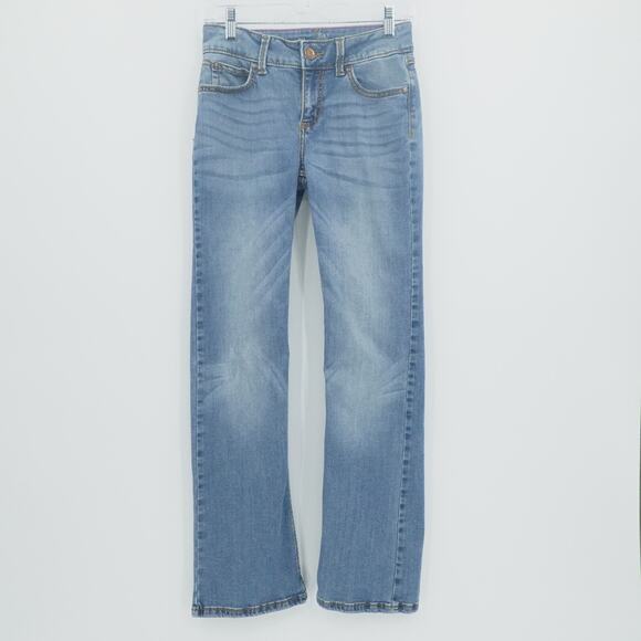 Wrangler Jeans Juniors 3X32 Blue Denim‎ Light Wash Bootcut Cowgirl Western Y2K - Picture 2 of 12